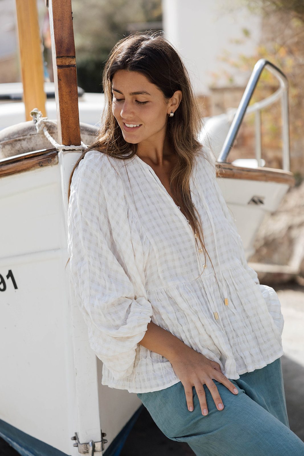 GLORIA · Blusa ECRU