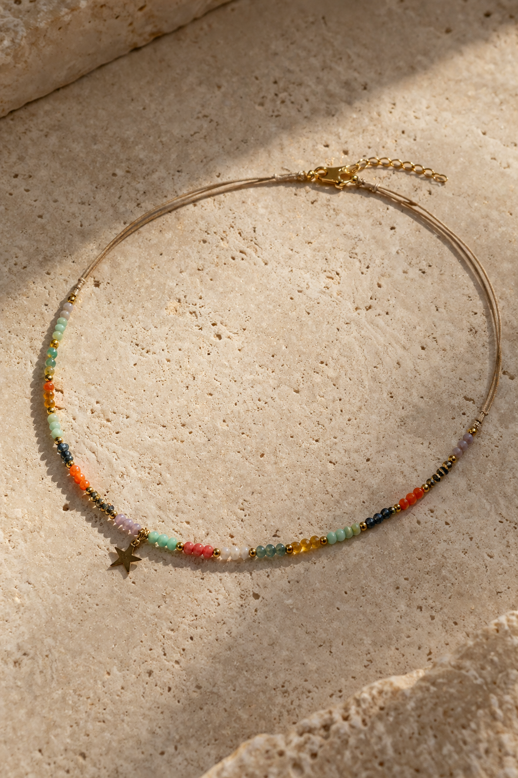 SUNSET STAR STONE • Halskette