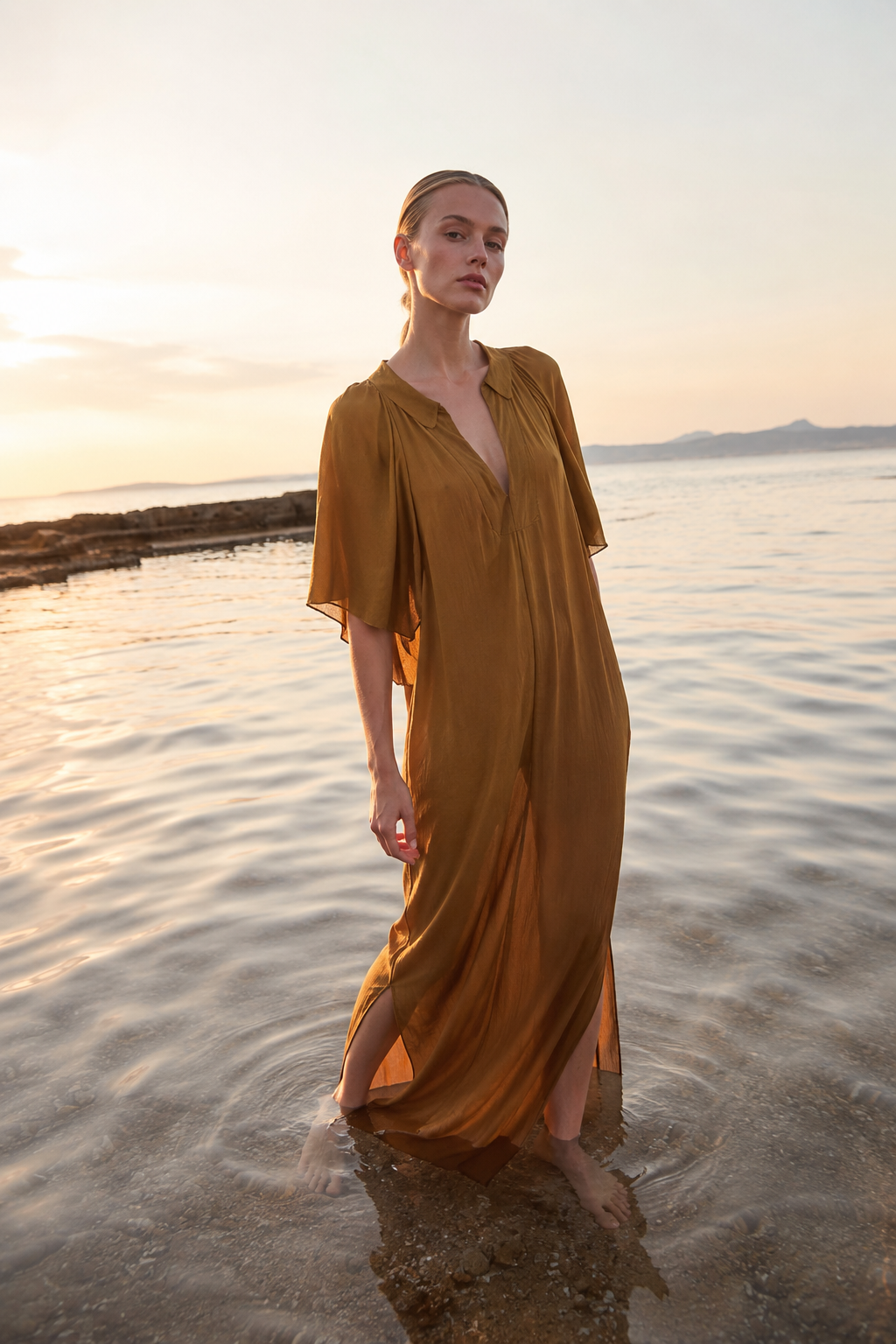 ALELLA • Vestido manga corta