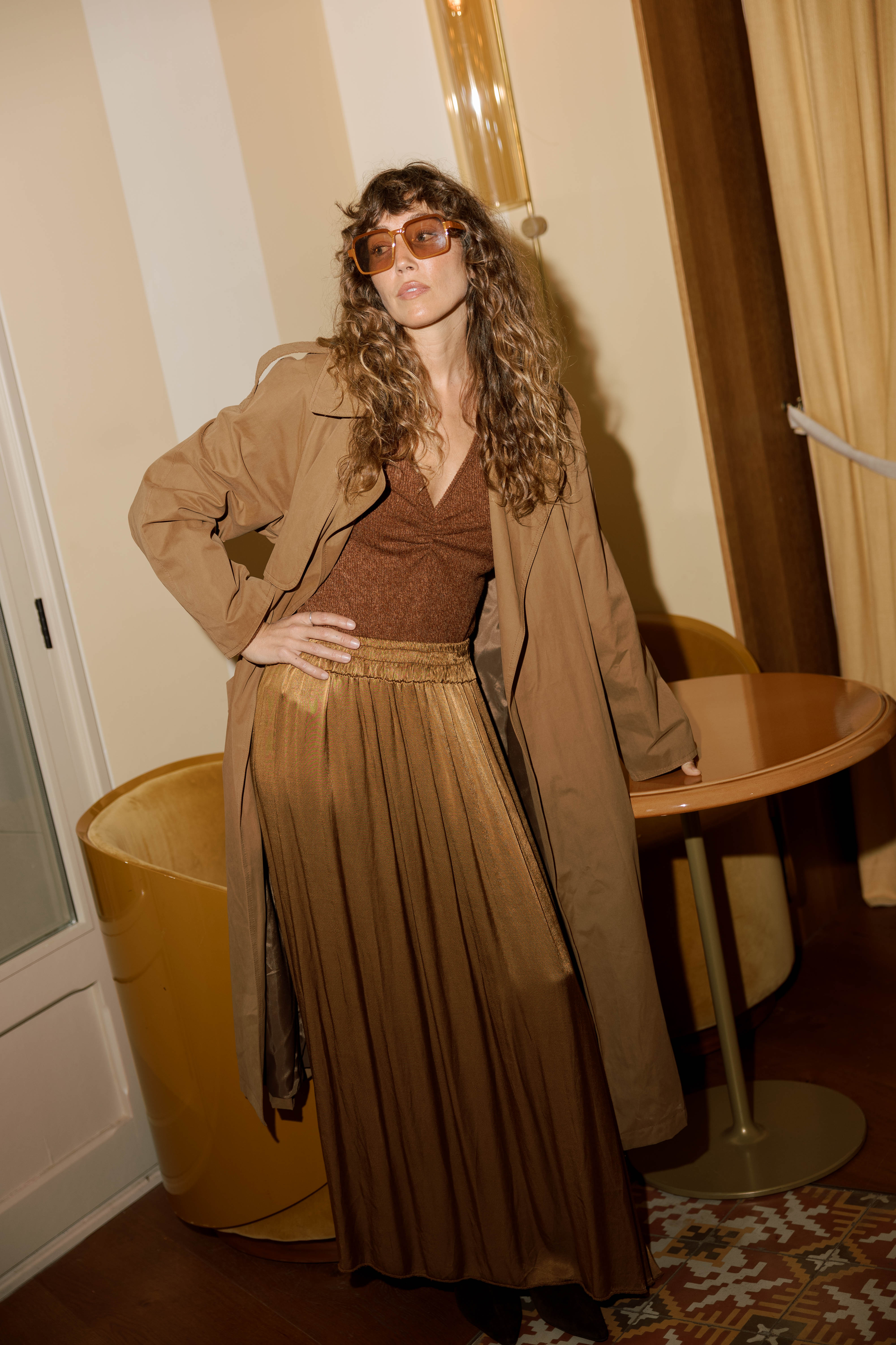 CELIA SATIN • Skirt