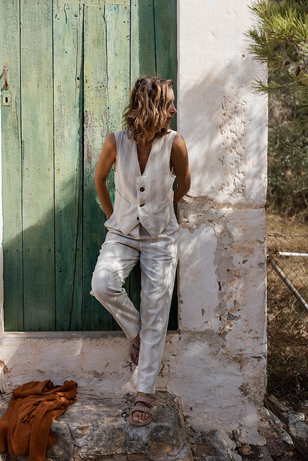 GRACIANA STRIPES LINEN · Pantalón