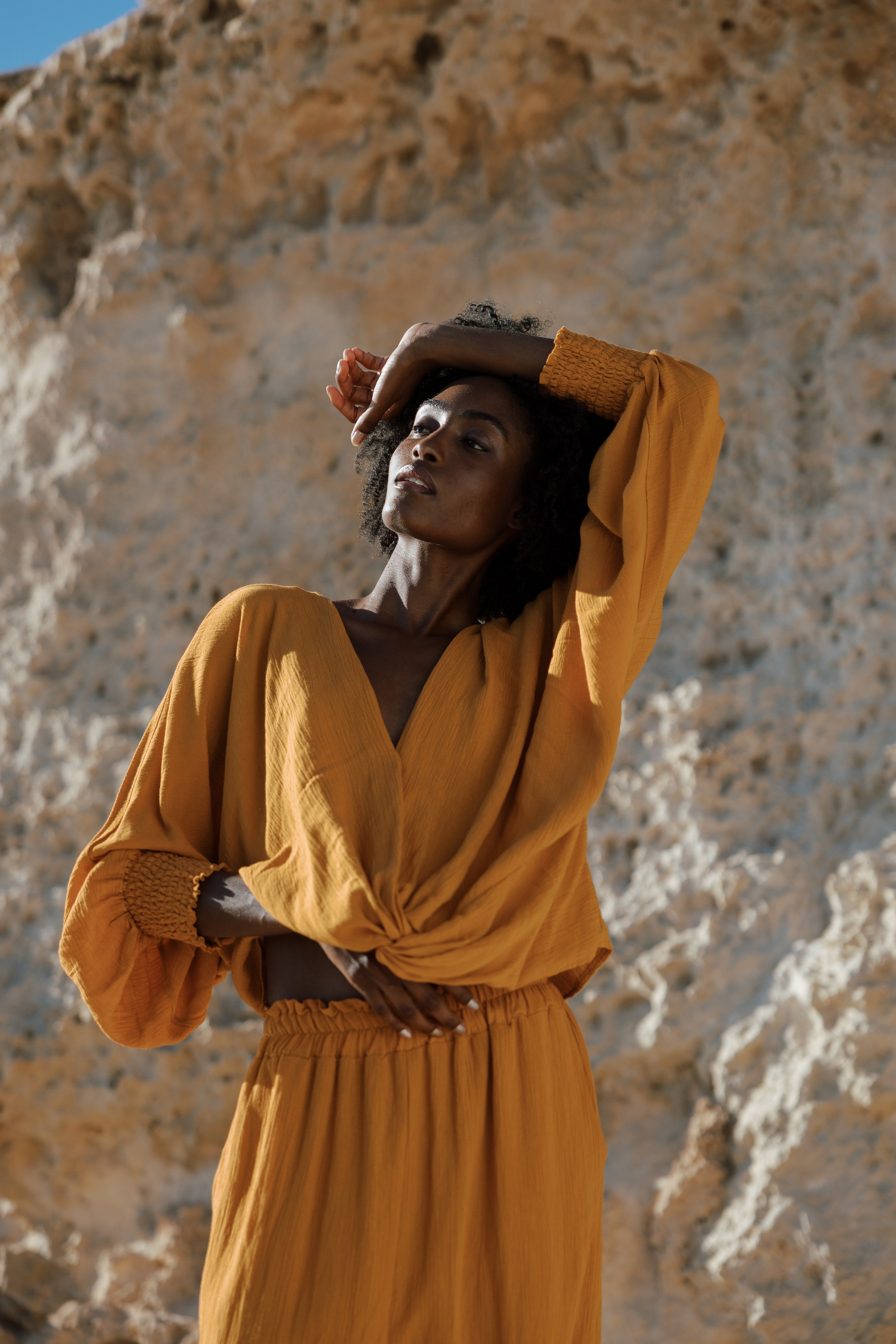 LINDA TOTAL LOOK OCRE